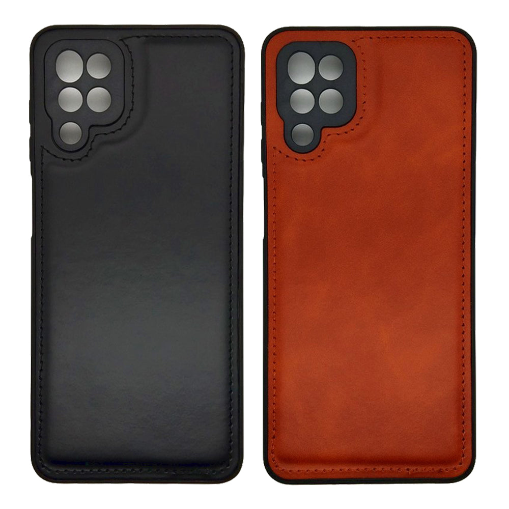 Luxury Leather Case Protection Phone Case Back Cover for Samsung A12