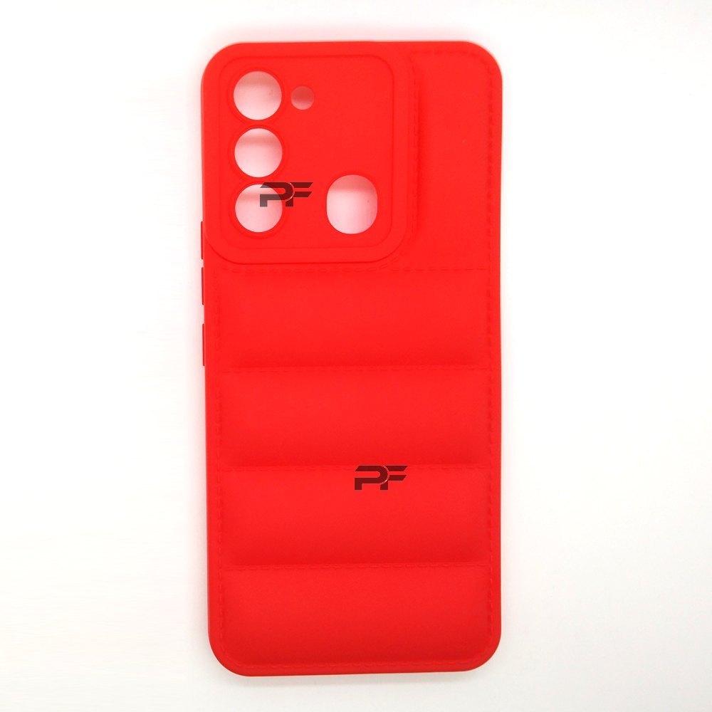 Puffer Case Jacket Cushion Back Cover for Tecno SPARK 8C