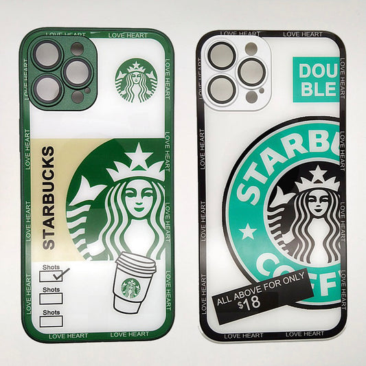 Starbucks Full Camera Lens Protective Hard Shel PC Case For apple iPhone 12 Pro Max