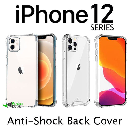 AntiShock Clear Back Cover Soft Silicone TPU Bumper case for apple iPhone 12 Pro Max