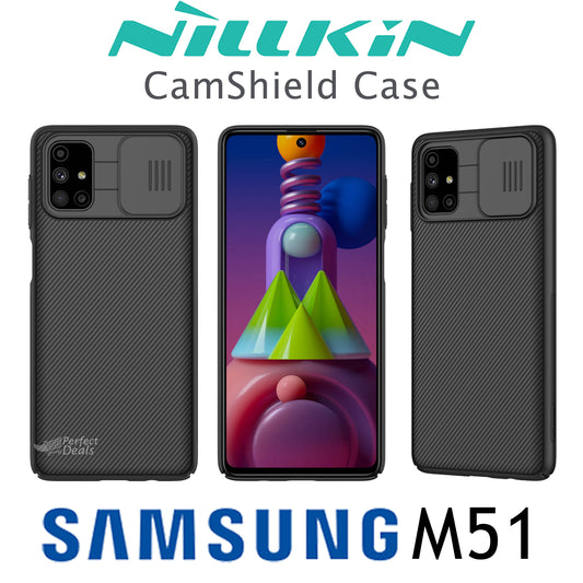 NILLKIN camera Protection Cam Shield Case PC Back Slide cover For Samsung M51