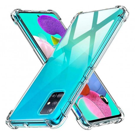 AntiShock Clear Back Cover Soft Silicone TPU Bumper case for Samsung A51