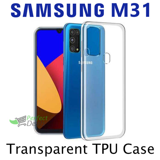 Transparent Clear Slim Case for Samsung M31