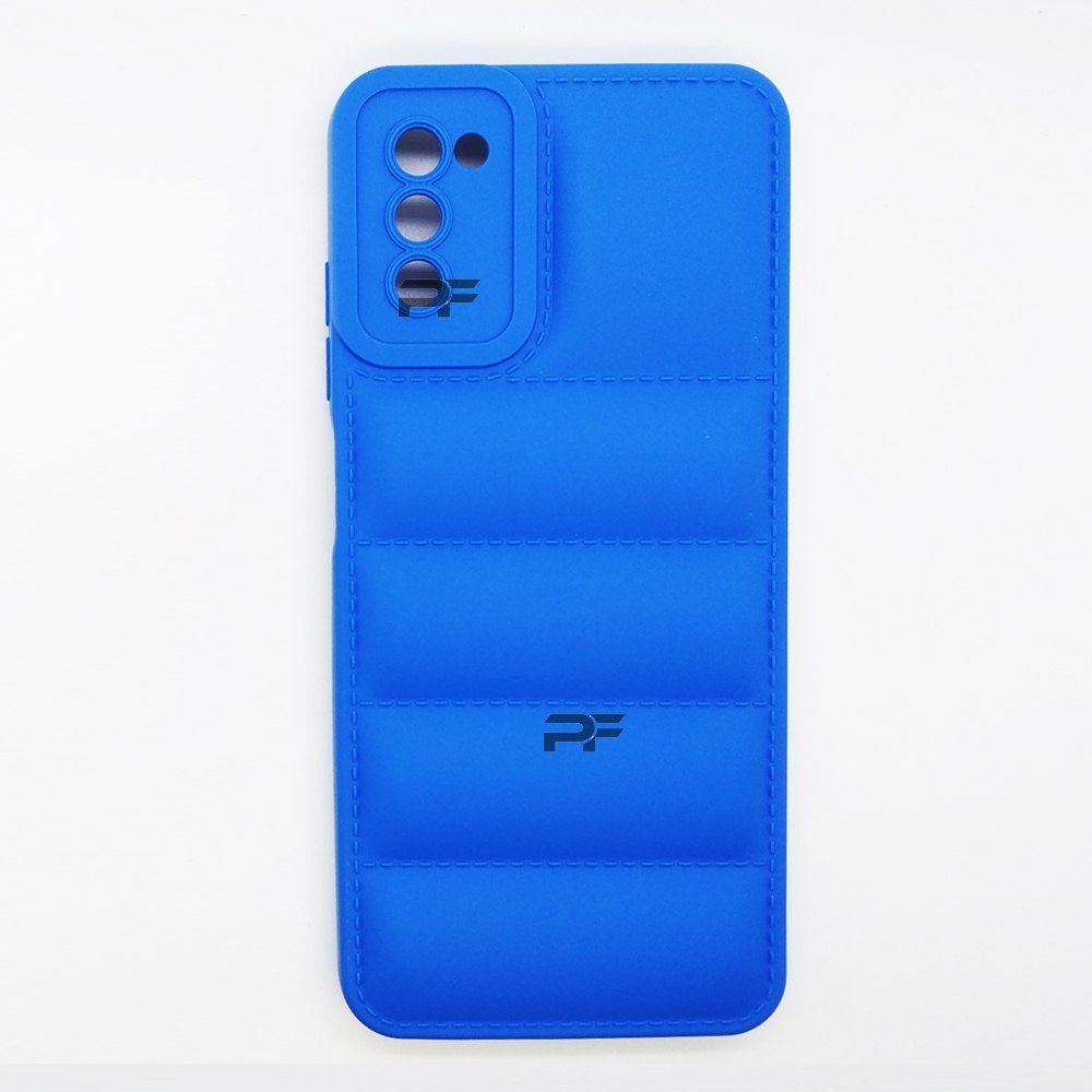 Puffer Case Jacket Cushion Back Cover for Samsung A02S