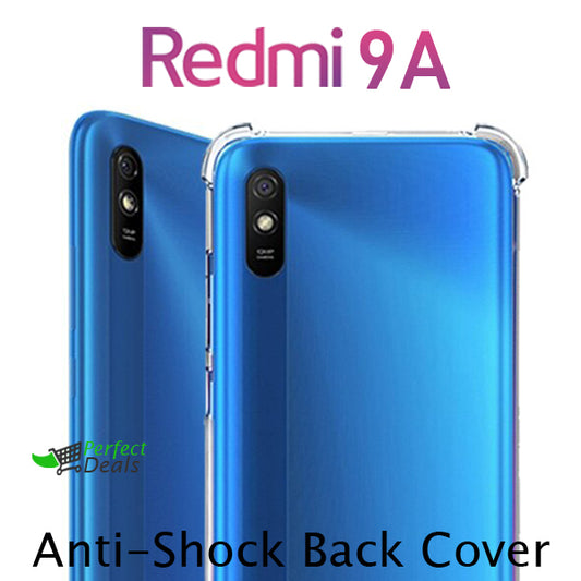 AntiShock Clear Back Cover Soft Silicone TPU Bumper case for Redmi 9A