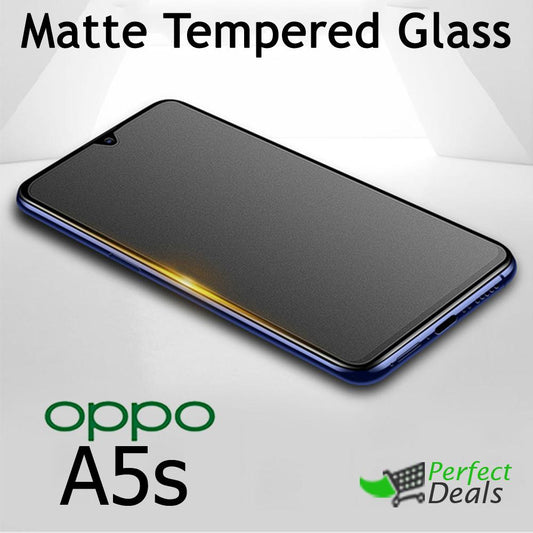 Matte Tempered Glass Screen Protector for OPPO A5s