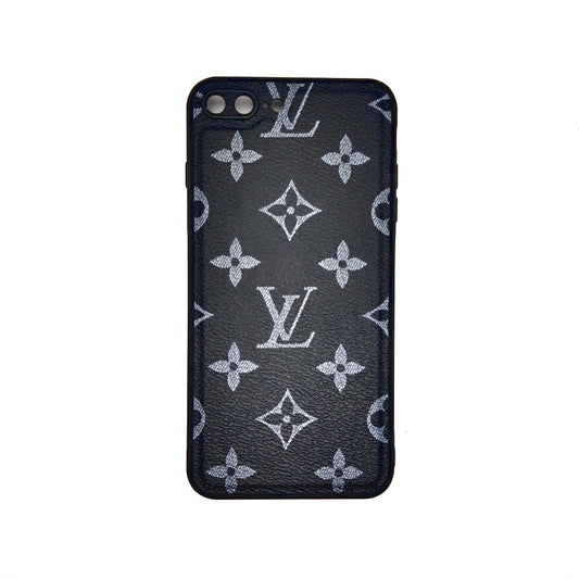 LV Case High Quality Perfect Cover Full Lens Protective Rubber TPU Case For apple iPhone 7 Plus Black