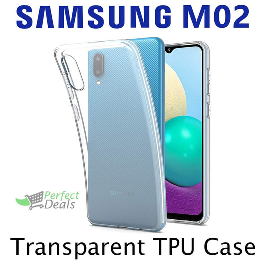 Transparent Clear Slim Case for Samsung M02