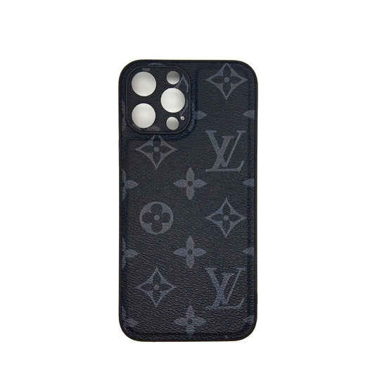 LV Case High Quality Perfect Cover Full Lens Protective Rubber TPU Case For apple iPhone 13 Pro Max Black