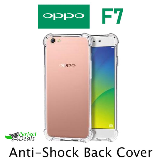 AntiShock Clear Back Cover Soft Silicone TPU Bumper case for OPPO F7