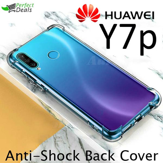 AntiShock Clear Back Cover Soft Silicone TPU Bumper case for Huawei Y7p