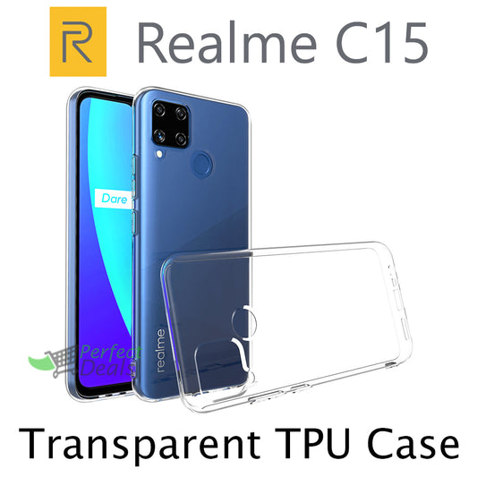 Transparent Clear Slim Case for New Realme C15