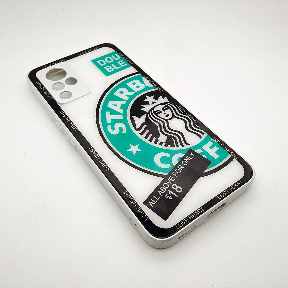 V21 Starbucks Series High Quality Perfect Cover Full Lens Protective Transparent TPU Case For Vivo V21