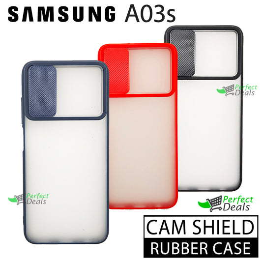 Camera Protection Slide PC+TPU case for Samsung A03s