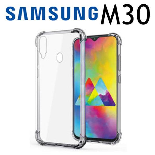 AntiShock Clear Back Cover Soft Silicone TPU Bumper case for Samsung M30