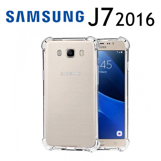 AntiShock Clear Back Cover Soft Silicone TPU Bumper case for Samsung J7 2016