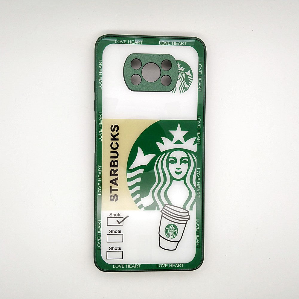 POCO X3 Starbucks Series High Quality Perfect Cover Full Lens Protective Transparent TPU Case For Xiaomi Mi POCO X3