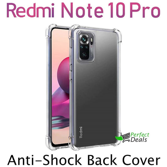 AntiShock Clear Back Cover Soft Silicone TPU Bumper case for Redmi Note 10 Pro