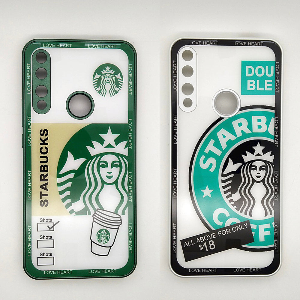 Starbucks Full Camera Lens Protective Hard Shel PC Case For Huawei Y9 PRIME 2019