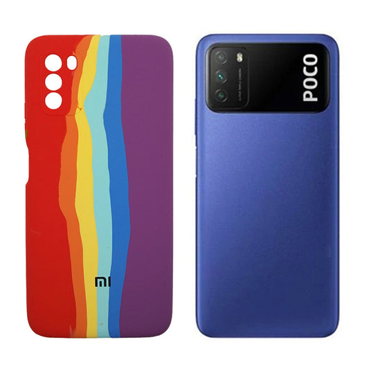Latest Rainbow Silicone case for Xiaomi Mi POCO M3