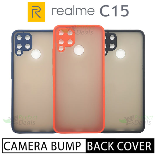 Camera lens Protection Gingle TPU Back cover for Realme C15