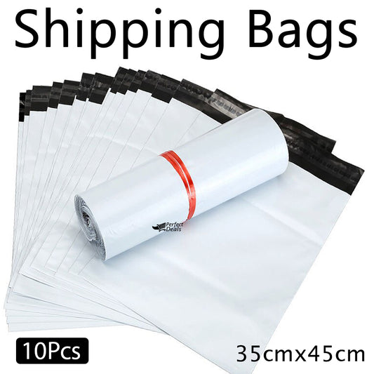 Shipping Bags Poly Mailer Courier Bags White Large 35cm x 45cm