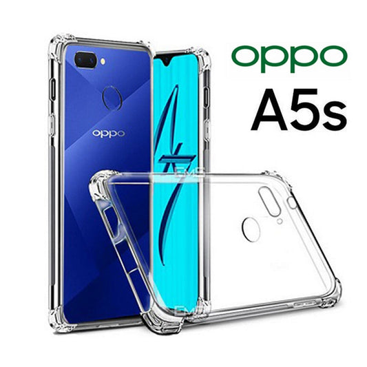 AntiShock Clear Back Cover Soft Silicone TPU Bumper case for OPPO A5s