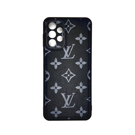 LV Case High Quality Perfect Cover Full Lens Protective Rubber TPU Case For Samsung A23 Black