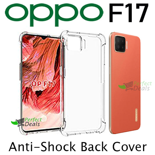 AntiShock Clear Back Cover Soft Silicone TPU Bumper case for OPPO F17