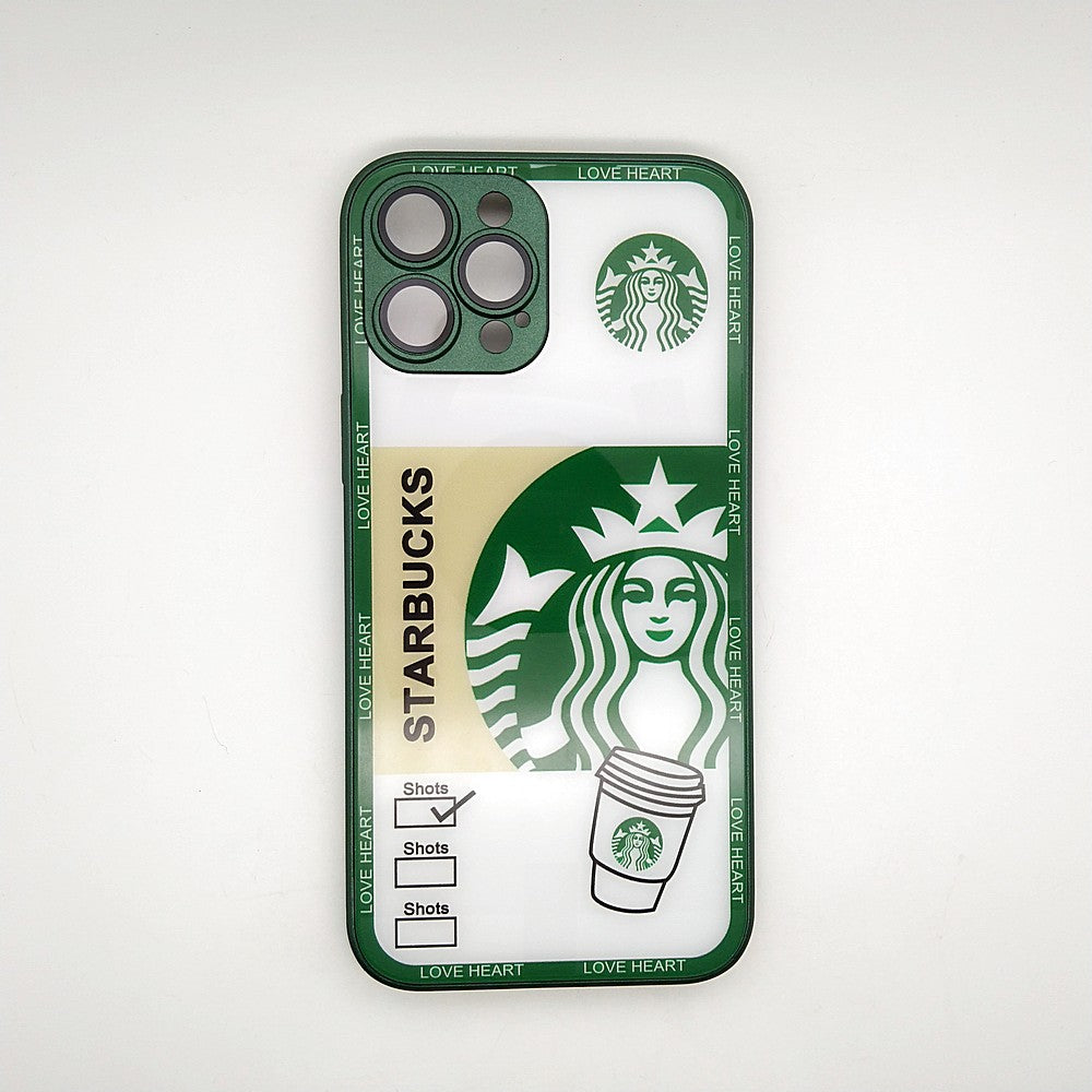 Starbucks Full Camera Lens Protective Hard Shel PC Case For apple iPhone 12 Pro Max