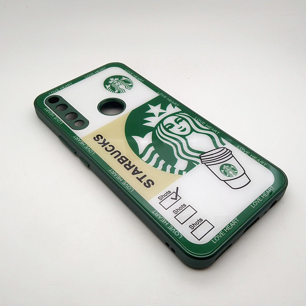Starbucks Full Camera Lens Protective Hard Shel PC Case For Huawei Y9 PRIME 2019