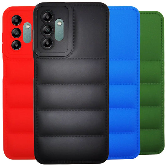 Puffer Case Jacket Cushion Back Cover for Samsung A04S