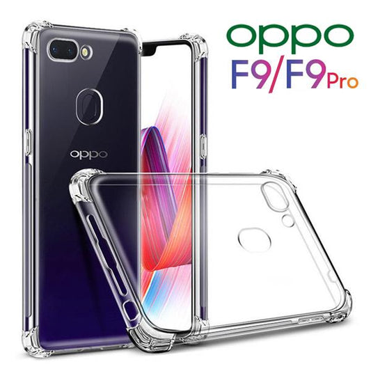AntiShock Clear Back Cover Soft Silicone TPU Bumper case for OPPO F9