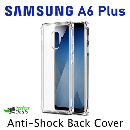 AntiShock Clear Back Cover Soft Silicone TPU Bumper case for Samsung A6 Plus