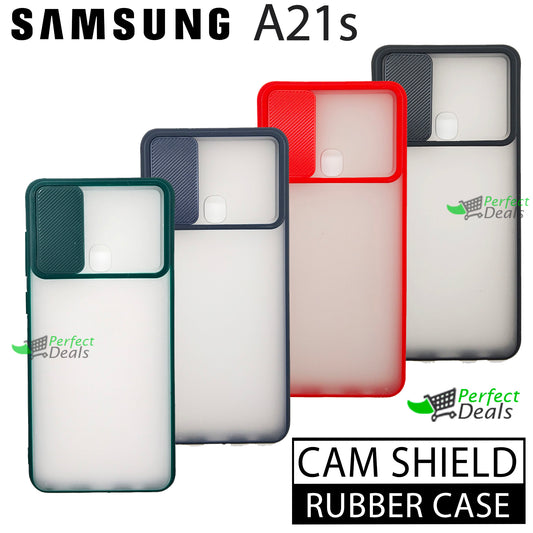 Camera Protection Slide PC+TPU case for Samsung A21s