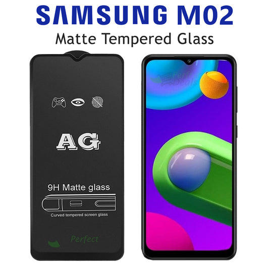 Matte Tempered Glass Screen Protector for Samsung Galaxy M02