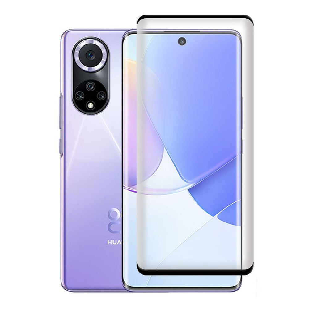 Combo Pack of Tempered Glass Screen Protector, Carbon Fiber Back Sticker, Camera lens Clear Glass Bundel for Huawei Nova 9 SE