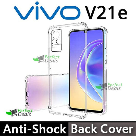 AntiShock Clear Back Cover Soft Silicone TPU Bumper case for Vivo V21e