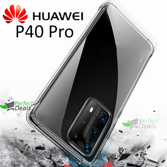 AntiShock Clear Back Cover Soft Silicone TPU Bumper case for Huawei P40 Pro