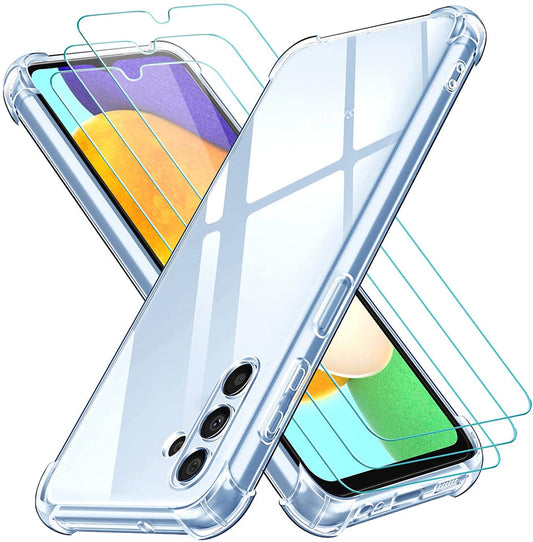 AntiShock Clear Back Cover Soft Silicone TPU Bumper case for Samsung A04s