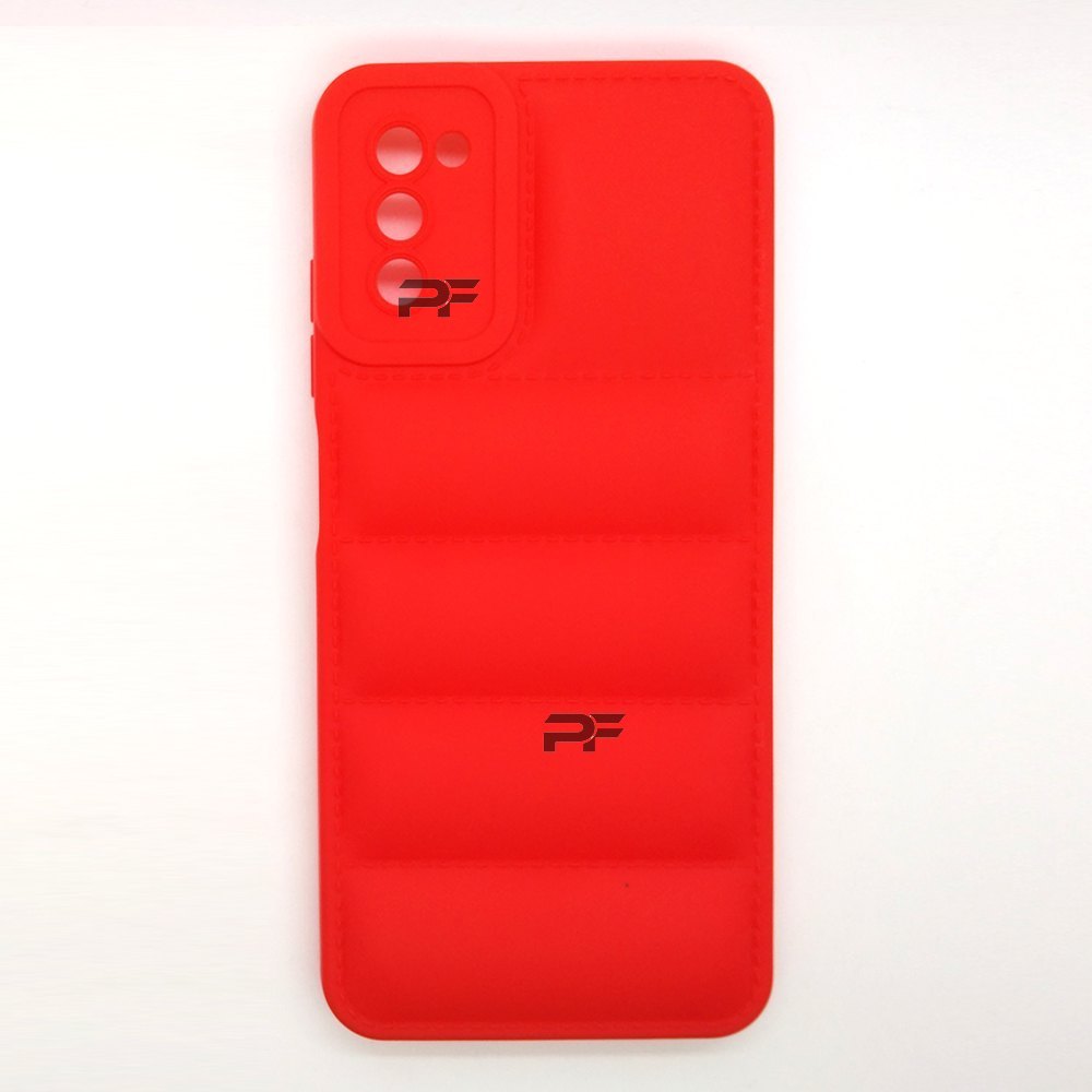 Puffer Case Jacket Cushion Back Cover for Samsung A02S