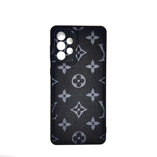 LV Case High Quality Perfect Cover Full Lens Protective Rubber TPU Case For Samsung A73 Black