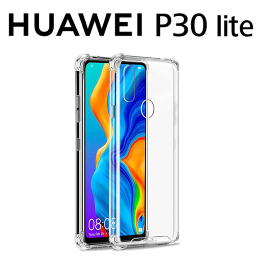AntiShock Clear Back Cover Soft Silicone TPU Bumper case for Huawei P30 Lite