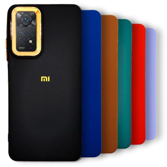 Gold Camera Protection Back Cover for Redmi Note 11 Pro