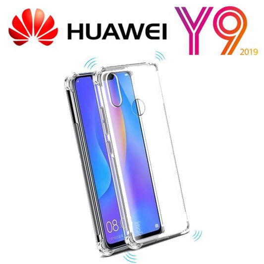 AntiShock Clear Back Cover Soft Silicone TPU Bumper case for Huawei Y9 2019