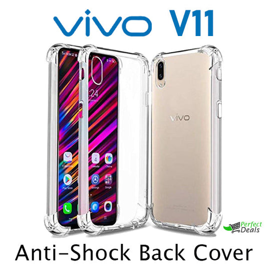 AntiShock Clear Back Cover Soft Silicone TPU Bumper case for Vivo V11