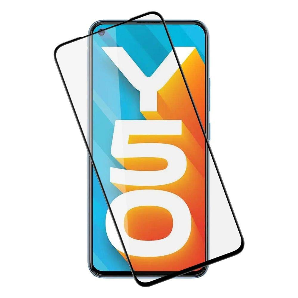 Combo Pack of Tempered Glass Screen Protector, Carbon Fiber Back Sticker, Camera lens Clear Glass Bundel for Vivo Y30 / Y50