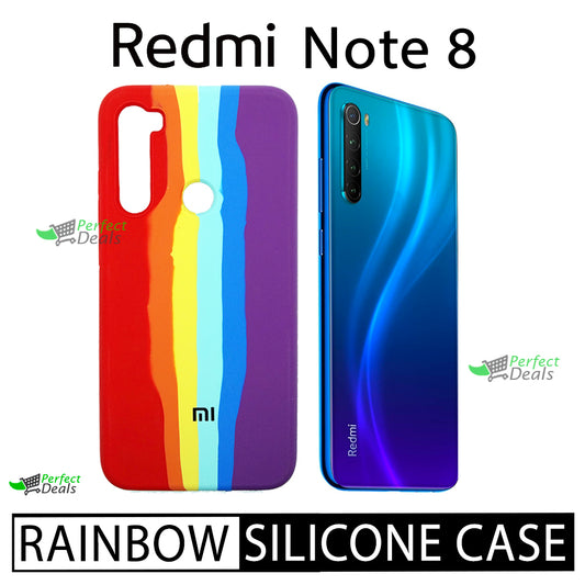 Latest Rainbow Silicone case for New Redmi Note 8