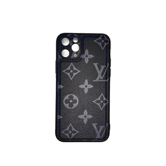 LV Case High Quality Perfect Cover Full Lens Protective Rubber TPU Case For apple iPhone 11 Pro Black