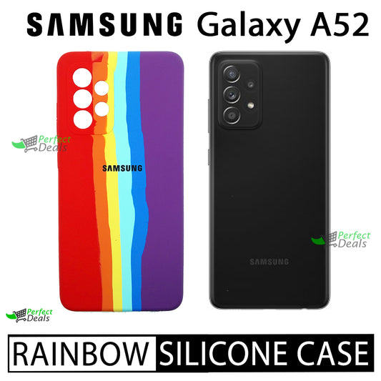 Latest Rainbow Silicone case for Samsung A52
